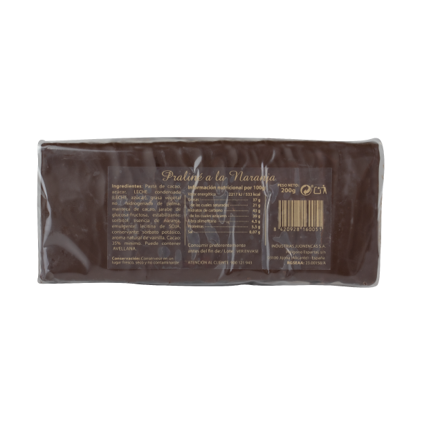 PRALINE NARANJA RILSAN 18x200 GRS.